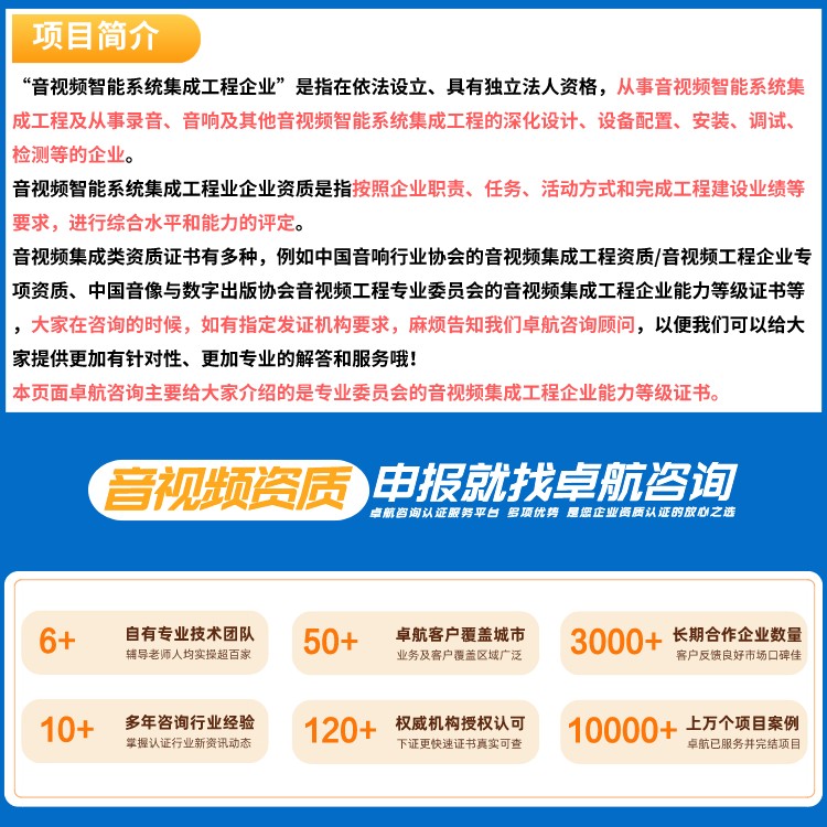 音視頻集成資質